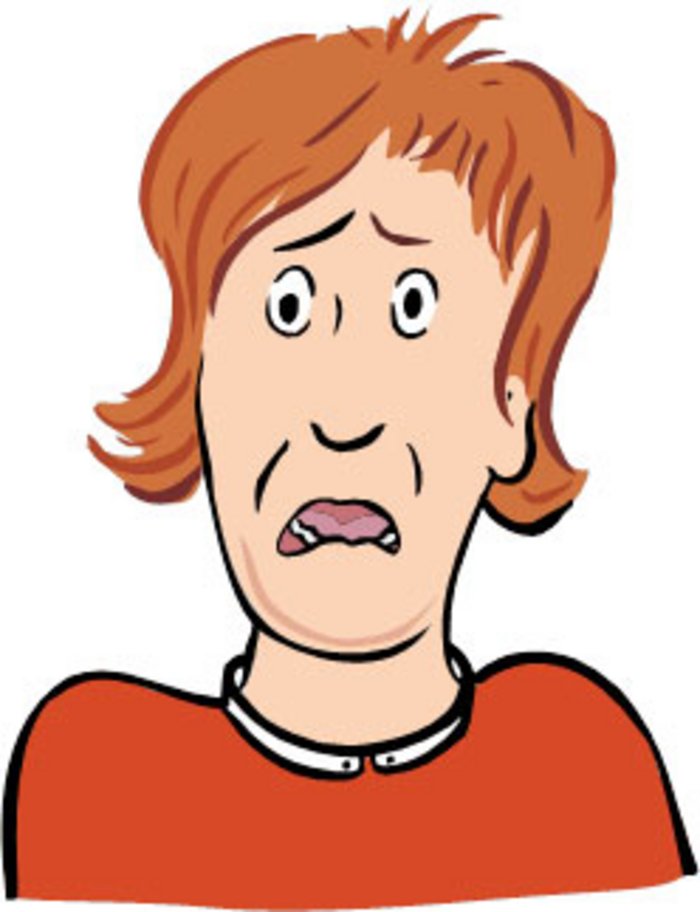 Angst-Frau