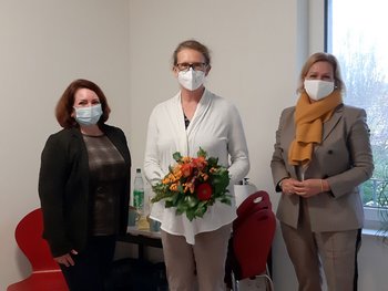 Besuch von Nancy Faeser (Vorsitzende der SPD Hessen) und Gisela Stang (Bürgermeisterin a.D.)