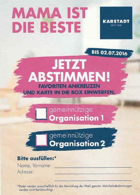 Aktion "Mama ist die Beste"