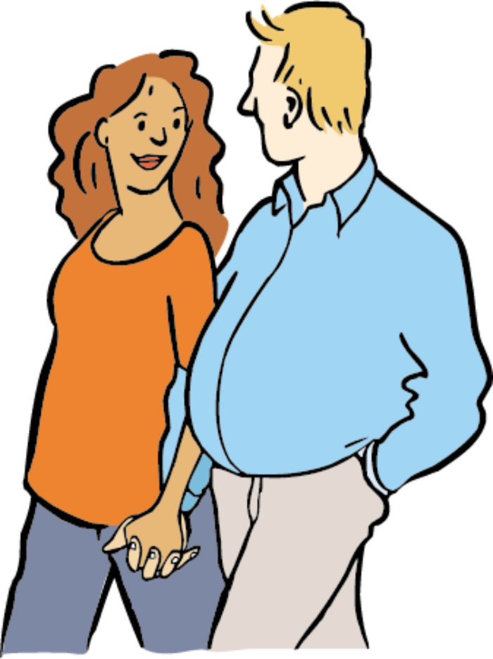 Paar, Frau und Mann
